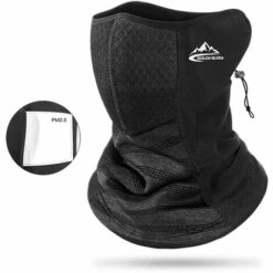 GOLOVEJOY Masque Anti-Buee De Protection Auditive A Temperature De Verrouillage Chaud Avec 1 Filtre Noir + Gris Fonce