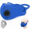 ASUPERMALL Masque De Cyclisme Avec Double Valve Respirant, Bleu