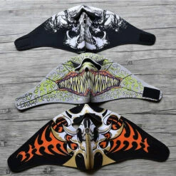 ASUPERMALL Equitation En Plein Air / Masque De Camouflage Demi-Visage Cs, Crane De Flamme -Protection des voies respiratoires Soldes 28077022 3