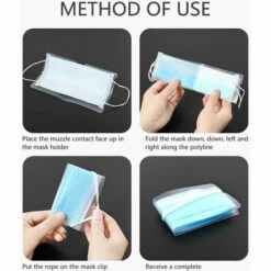 HAPPYSHOPPING 10 Dossier De Stockage Temporaire Pour Dossier De Masque Jetable Etudiant, Rose - Rose -Protection des voies respiratoires Soldes 28614460 4