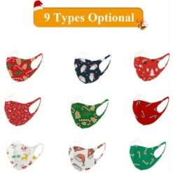 HAPPYSHOPPING Ice Silk Christmas Mask-9 Ice Silk Fabric Enfants -Protection des voies respiratoires Soldes 28683524 4