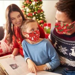 HAPPYSHOPPING Ice Silk Christmas Mask-9 Ice Silk Fabric Enfants -Protection des voies respiratoires Soldes 28683524 5