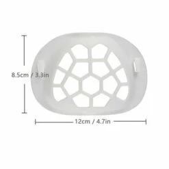HAPPYSHOPPING 3 Supports De Masque En Silicone, Support Interne Du Masque, Rouge A Levres Antiadhesif, Respiration Douce, Style Blanc 2 -Protection des voies respiratoires Soldes 28683593 4