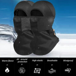 WEST BIKING Chapeau Chaud D'Exterieur D'Hiver, Masque Coupe-Vent, Froid Et Anti-Poussiere Avec Bouche En Maille, Noir 11 WEST BIKING Chapeau Chaud D'Exterieur D'Hiver, Masque Coupe-Vent, Froid Et Anti-Poussiere Avec Bouche En Maille, Noir -Protection des voies respiratoires Soldes 28778903 5