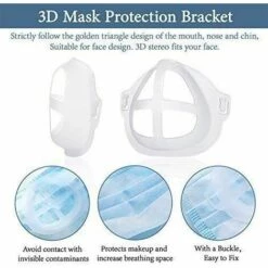 BRIDAY Lot De 5 Supports De Protection Pour Rouge à Lèvres, Coussinet Nasal Pour La Bouche Et Le Nez, Augmente L'espace De Respiration,Support De Masque 3D Pour Protéger Les Lèvres Rouge à Lèvres -Protection des voies respiratoires Soldes 28935072 3