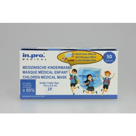 ROKX - BOITE DE 50 MASQUES DE PROTECTION MEDICAL ENFANT TYPE I Avec Etui 3 ROKX - BOITE DE 50 MASQUES DE PROTECTION MEDICAL ENFANT TYPE I Avec Etui