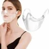 ABCRITAL Réutilisable Transparent Clear Face_Shield Bouche En Plastique Nez Bouclier Clair Garde Ρrotection Convient Aux Femmes Hommes 1 Pièces -Protection des voies respiratoires Soldes 30029672 1