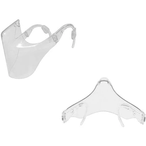 ABCRITAL Réutilisable Transparent Clear Face_Shield Bouche En Plastique Nez Bouclier Clair Garde Ρrotection Convient Aux Femmes Hommes 1 Pièces 5 ABCRITAL Réutilisable Transparent Clear Face_Shield Bouche En Plastique Nez Bouclier Clair Garde Ρrotection Convient Aux Femmes Hommes 1 Pièces – Image 3