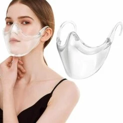 ABCRITAL Réutilisable Transparent Clear Face_Shield Bouche En Plastique Nez Bouclier Clair Garde Ρrotection Convient Aux Femmes Hommes 1 Pièces 11 ABCRITAL Réutilisable Transparent Clear Face_Shield Bouche En Plastique Nez Bouclier Clair Garde Ρrotection Convient Aux Femmes Hommes 1 Pièces -Protection des voies respiratoires Soldes 30029672 5