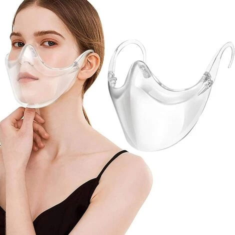 ABCRITAL Réutilisable Transparent Clear Face_Shield Bouche En Plastique Nez Bouclier Clair Garde Ρrotection Convient Aux Femmes Hommes 1 Pièces 7 ABCRITAL Réutilisable Transparent Clear Face_Shield Bouche En Plastique Nez Bouclier Clair Garde Ρrotection Convient Aux Femmes Hommes 1 Pièces – Image 5