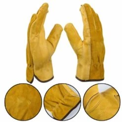 Betterlife Gants Chauds, Gants D'hiver, Gants De Jardin, Gants De Sport, Gants De Travail, Gants D'équitation En Plein Air, Gants De Jardinage, Jaune D'or M -Protection des voies respiratoires Soldes 30053748 3