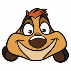 STAR CUTOUTS Masque En Carton - Disney Le Roi Lion - Timon 27 Cm - Rouge