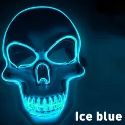 MOHOO Halloween Squelette Jouet LED Effrayant EL-fil Jouet Allumer Festival Cosplay Costume Fournitures Fête -Protection des voies respiratoires Soldes 30330202 5