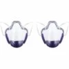 ILOVEMILAN Durable Masque Visage Combinez Masque En Plastique Transparent Réutilisable(2 Pièces), Transparent Visage Masque, Couvrant Pour Protéger Les Yeux, Nez, Bouche Pour Adultes Hommes Femmes-violet -Protection des voies respiratoires Soldes 30554936 1