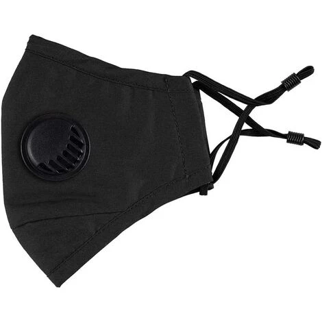 BETTERLIFE Masque Facial Respirant 100% Coton Avec Valve à Air Et Boucles D'oreilles Réglables Et Pince De Nez, Réutilisable, Lavable Pour Un Usage Public Quotidien, Noir 4 BETTERLIFE Masque Facial Respirant 100% Coton Avec Valve à Air Et Boucles D'oreilles Réglables Et Pince De Nez, Réutilisable, Lavable Pour Un Usage Public Quotidien, Noir – Image 2