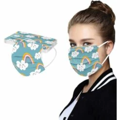 ILOVEMILAN Foulard Facial à 3 Couches Pour Enfants Jetables 10PC Avec Foulard Masque Jetable Respirant Pour La Course Multifonctionnelle (D) -Protection des voies respiratoires Soldes 30955489 5