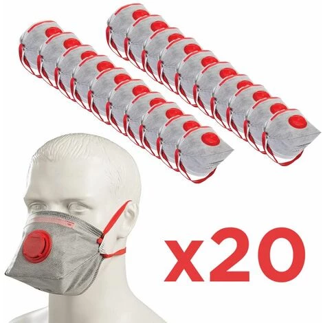 NO NAME Pack 20 Masques FFP3 Mieux Que FFP2 Pliable EN 149 Avec Valve D'expiration 3 NO NAME Pack 20 Masques FFP3 Mieux Que FFP2 Pliable EN 149 Avec Valve D'expiration