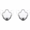 Triomphe Masque Facial Durable Combinant Masque De Plastique Transparent Réutilisable (2 Pièces), Masque Facial Transparent, Couverture Pour Protéger Les Yeux, Le Nez, La Bouche Pour Hommes Adultes Gris Hommes
