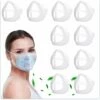 AIDUCHO Supports Masque 3D 10 PCS Support De Masque Respirant Silicone Doux, Lavable Et Réutilisable Support De Coussin Intérieur Pour Masques Augmenter L'espace De Respiration Aide à Respirer En Douceur -Protection des voies respiratoires Soldes 33917077 1