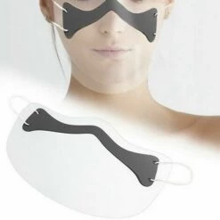 LangRay 5 Pcs Bouche Nose Visière Masque Facial Transparent Visage Protection Visage Visière -Protection des voies respiratoires Soldes 33927795 4