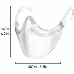 LangRay 1 Pcs Bouche Nose Visière Masque Facial Transparent Visage Protection Visage Visière -Protection des voies respiratoires Soldes 33927799 4