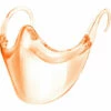 LangRay Visière De Nez à La Bouche Visière De Visage Transparent Visite Du Visage Visite Compacte Orange