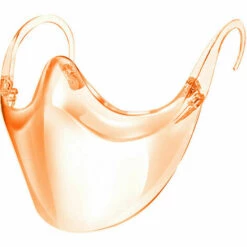 LangRay Visière De Nez à La Bouche Visière De Visage Transparent Visite Du Visage Visite Compacte Orange