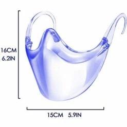 LangRay Visière De Nez à La Bouche Visière De Visage Transparent Visite Du Visage Visite Compacte Bleu -Protection des voies respiratoires Soldes 33928292 3