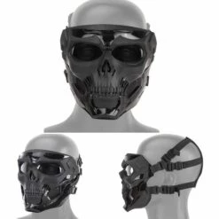 AIDUCHO Masque Intégral Pour Paintball, Airsoft, Paintball, Paintball, Masque De Protection Intégral Avec Protection Des Yeux Pour Paintball, Jeux De Guerre, Halloween, Cosplay, Fête Costumée -Protection des voies respiratoires Soldes 33997016 3