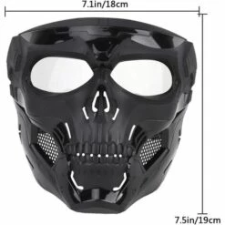 AIDUCHO Masque Intégral Pour Paintball, Airsoft, Paintball, Paintball, Masque De Protection Intégral Avec Protection Des Yeux Pour Paintball, Jeux De Guerre, Halloween, Cosplay, Fête Costumée -Protection des voies respiratoires Soldes 33997016 4
