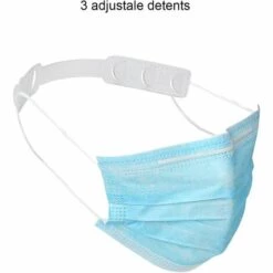PERLE RARE Sangle Extension De Masque Rare Perle Cache-oreilles Réglables Avec Clip De Masque, Convient Aux Masques, Crochets Extension De Masque, Pour étendre Les Masques, Sangles à Boucle 10 Pièces Blanches -Protection des voies respiratoires Soldes 34044672 3
