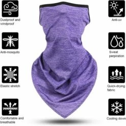 Kueatily Cache Cou Tubulaire, 4pcs Bandana Unisexe Masque élastique, Tour De Cou Anti-Solaire Bonnet Respirant Anti-poussière UV Résidence Pour Moto Vélo Pêche Course Hommes Femmes 9 Kueatily Cache Cou Tubulaire, 4pcs Bandana Unisexe Masque élastique, Tour De Cou Anti-Solaire Bonnet Respirant Anti-poussière UV Résidence Pour Moto Vélo Pêche Course Hommes Femmes -Protection des voies respiratoires Soldes 34527475 3