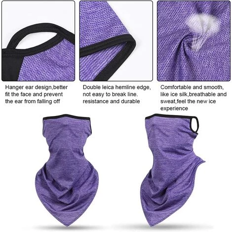 Kueatily Cache Cou Tubulaire, 4pcs Bandana Unisexe Masque élastique, Tour De Cou Anti-Solaire Bonnet Respirant Anti-poussière UV Résidence Pour Moto Vélo Pêche Course Hommes Femmes 6 Kueatily Cache Cou Tubulaire, 4pcs Bandana Unisexe Masque élastique, Tour De Cou Anti-Solaire Bonnet Respirant Anti-poussière UV Résidence Pour Moto Vélo Pêche Course Hommes Femmes – Image 4