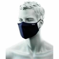 Masque à 3 épaisseurs Avec Bande Nasale PORTWEST (Boite De 25) Bleu Marine Unique - Bleu Marine