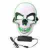 HAPPYSHOPPING Masque De Crane Lumineux Halloween EL Masque De Lumiere Froide (sans Batterie) Modeles Normaux, Code Vert Vert - Code Vert Vert -Protection des voies respiratoires Soldes 34930219 1