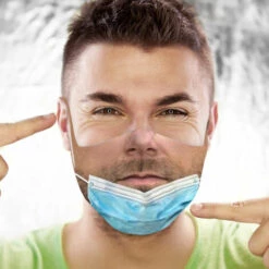 HAPPYSHOPPING Masque Visage Drole Avec Personnalite, Masque En Coton Anti-poussiere, Masque Imprime, Visage 2 - Visage 2 -Protection des voies respiratoires Soldes 34931202 4