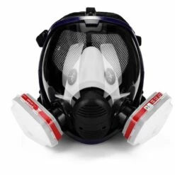 HAPPYSHOPPING Gaz Ma-sk Produits Chimiques En Aérosol Peinture Anti-formaldéhyde Charbon Actif Ma-sk Silicone Filtres à Face Intégrale -Protection des voies respiratoires Soldes 34931343 2