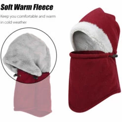 ASUPERMALL Bonnet D'Hiver En Polaire De Ski Coupe-Vent, Bonnet De Snowboard Running Et Cyclisme, Rouge 10 ASUPERMALL Bonnet D'Hiver En Polaire De Ski Coupe-Vent, Bonnet De Snowboard Running Et Cyclisme, Rouge -Protection des voies respiratoires Soldes 35353419 4