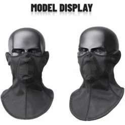 HAPPYSHOPPING Cache-cou Echarpe Coupe-vent Thermique Couvre-visage Cagoule En Hiver Pour Ski Snowboard Moto Pour Hommes Femmes, Modele: Noir Taille Unique -Protection des voies respiratoires Soldes 35937317 5