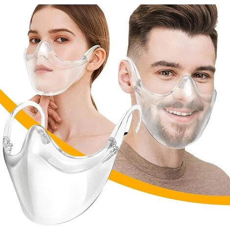 BRIDAY Masque En Plastique Transparent Peut Être Lavé Et Réutilisé Pour Protéger Le Visage Du Brouillard Et Des Éclaboussures 3 BRIDAY Masque En Plastique Transparent Peut Être Lavé Et Réutilisé Pour Protéger Le Visage Du Brouillard Et Des Éclaboussures
