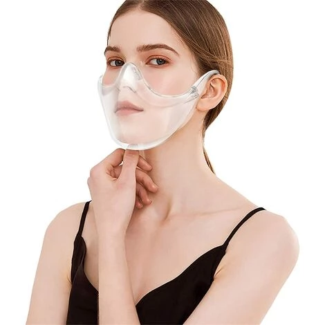 BRIDAY Masque En Plastique Transparent Peut Être Lavé Et Réutilisé Pour Protéger Le Visage Du Brouillard Et Des Éclaboussures 4 BRIDAY Masque En Plastique Transparent Peut Être Lavé Et Réutilisé Pour Protéger Le Visage Du Brouillard Et Des Éclaboussures – Image 2