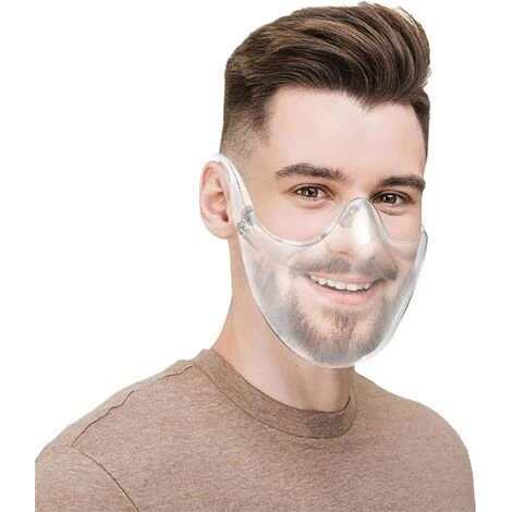 BRIDAY Masque En Plastique Transparent Peut Être Lavé Et Réutilisé Pour Protéger Le Visage Du Brouillard Et Des Éclaboussures 7 BRIDAY Masque En Plastique Transparent Peut Être Lavé Et Réutilisé Pour Protéger Le Visage Du Brouillard Et Des Éclaboussures – Image 5