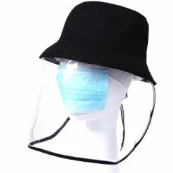 HAPPYSHOPPING Chapeau De Protection Anti-poussiere Avec Protection Transparente Pour Le Visage Hommes Femmes Chapeau Integral Pour Camping Randonnee Peche Voyage, Modele: Noir 14