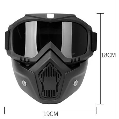 HAPPYSHOPPING Masque Facial De Moto Lunettes Haute Definition Avec Filtre Buccal Pour Casque Ouvert Protecteur De Visage De Motocross, Modele: Transparent 19 - Modele:Transparent 19 7 HAPPYSHOPPING Masque Facial De Moto Lunettes Haute Definition Avec Filtre Buccal Pour Casque Ouvert Protecteur De Visage De Motocross, Modele: Transparent 19 - Modele:Transparent 19 – Image 5