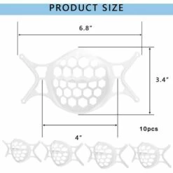 ILOVEMILAN Support De Visage En Silicone 3D, Support De Protection Pour Le Visage Pour Un Espace Respirant Plus Confortable, Support De Protection Pour Rouge à Lèvres, Garder Le Tissu Hors De La Bouche 10 Pièces Blanc 8 ILOVEMILAN Support De Visage En Silicone 3D, Support De Protection Pour Le Visage Pour Un Espace Respirant Plus Confortable, Support De Protection Pour Rouge à Lèvres, Garder Le Tissu Hors De La Bouche 10 Pièces Blanc -Protection des voies respiratoires Soldes 36244561 2