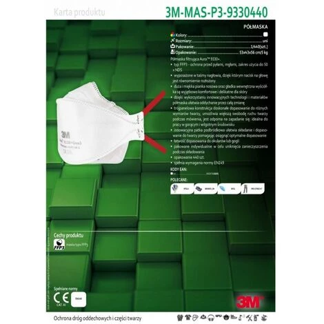 Masque Ffp3 Masque Demi-masque Filtrant Aura 9330+KSX878578 4 Masque Ffp3 Masque Demi-masque Filtrant Aura 9330+KSX878578 – Image 2