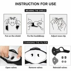 BETTERLIFE Masque De Cyclisme Anti-poussière Masque Anti-poussière Réutilisable Avec Filtre En Carbone Pour Moto, Travail Du Bois, Cyclisme, Course à Pied -Protection des voies respiratoires Soldes 36427616 2