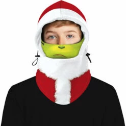 HAPPYSHOPPING Enfants Adultes Balaclava Noel Imprimer Reglable Chaud Polaire Polaire Snowboard Ski Exterieur Face Shield, Modele: Rouge Six Enfants - Modele:RedsixEnfants -Protection des voies respiratoires Soldes 36908246 4