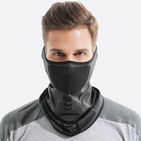 HAPPYSHOPPING Hommes Face Shield Creme Solaire Extensible Respirant Anti-UV Anti-UV Cyclisme Randonnee En Plein Air Protection Du Visage Voile, Modele: Noir 3 HAPPYSHOPPING Hommes Face Shield Creme Solaire Extensible Respirant Anti-UV Anti-UV Cyclisme Randonnee En Plein Air Protection Du Visage Voile, Modele: Noir