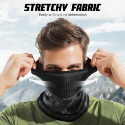 HAPPYSHOPPING Hommes Face Shield Creme Solaire Extensible Respirant Anti-UV Anti-UV Cyclisme Randonnee En Plein Air Protection Du Visage Voile, Modele: Noir 11 HAPPYSHOPPING Hommes Face Shield Creme Solaire Extensible Respirant Anti-UV Anti-UV Cyclisme Randonnee En Plein Air Protection Du Visage Voile, Modele: Noir -Protection des voies respiratoires Soldes 36919980 5